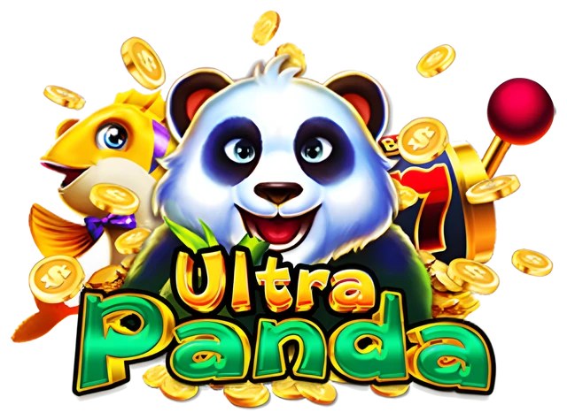 Ultra Thunder (formerly Ultra Panda) logo: a panda with gold coins, a fish and a slot lever